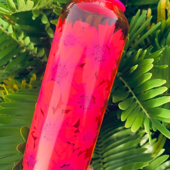 Starbucks Strawberry Fields Floral Glass Water Bottle Tumbler Cup 20oz 2022 NWT - Picture 6 of 9